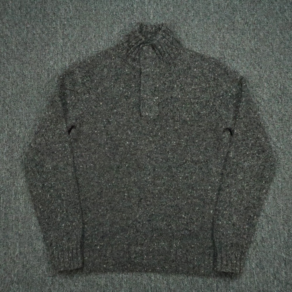 Bonobos Sweater Mens Small Gray Merino Wool Slim Fit‎ Donegal Fleck Pullover